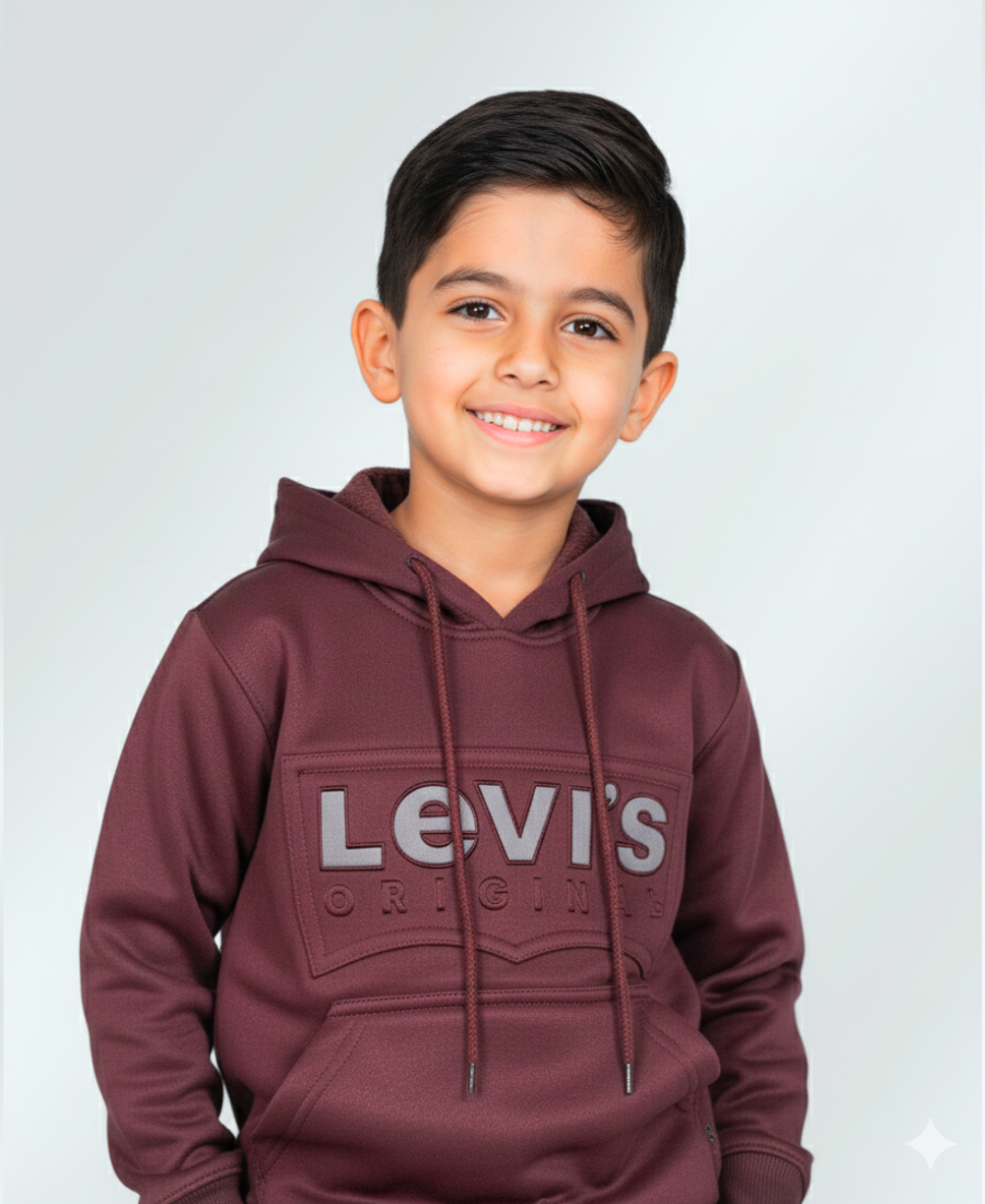 Maroon Levis Boys Track Suit