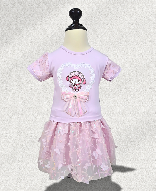 Lilac Doll Fancy Skirt Set
